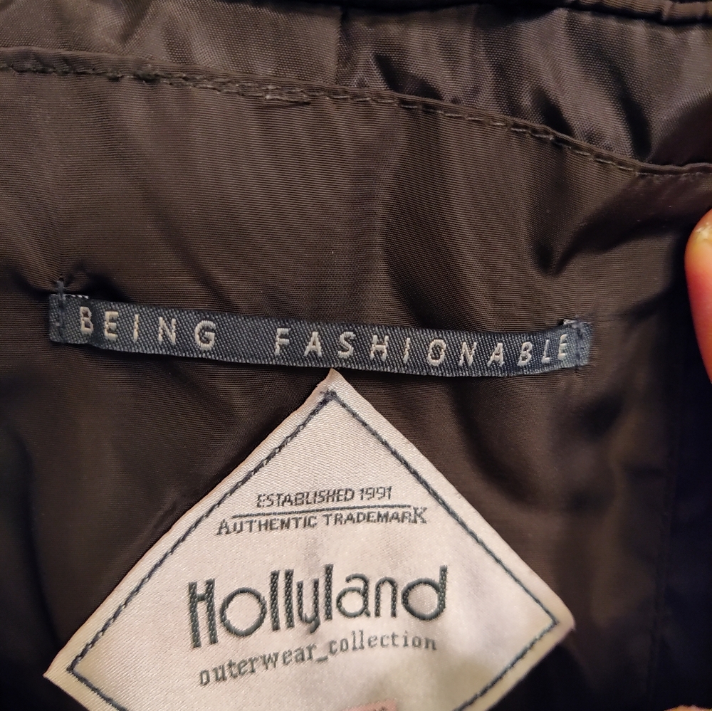 Quilted Long Puffer Jacket in Olive - Picture 2 of 6
